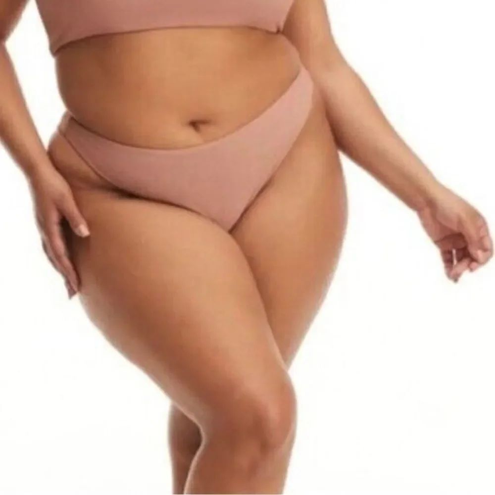 Good American Rib Better Bikini Bottom Cheeky NWT Size 6=3XL